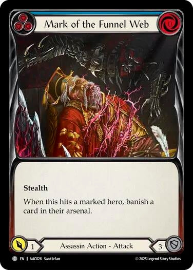 Image for Mark of the Funnel Web (Blue) (AAC026) - Flesh and Blood TCG