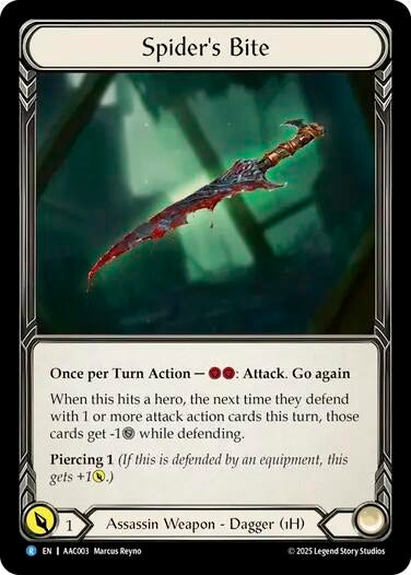 Image for Spider's Bite (AAC003) - Flesh and Blood TCG