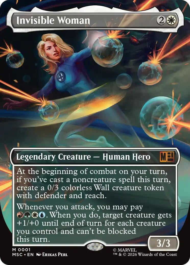 Image for Invisible Woman (Borderless) (1) (Marvel Super Heroes) - Magic: The Gathering