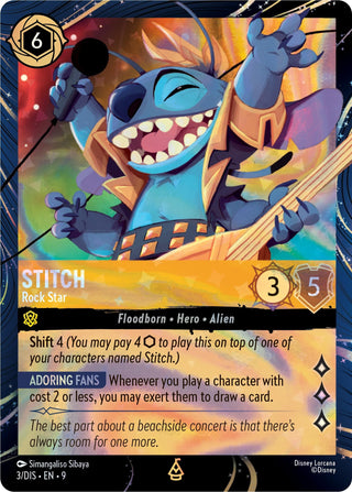 Image for Stitch - Rock Star (3) (Disney Lorcana Promo Cards) - Disney Lorcana