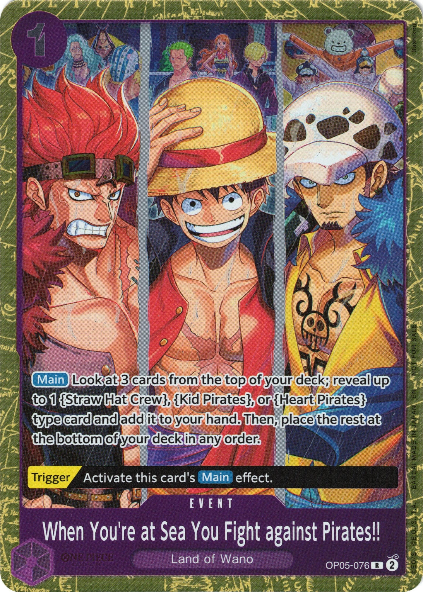 Image for When You're at Sea You Fight against Pirates!! (2025 Pirates League Finals Textured Foil) (OP05-076) (One Piece Promotion Cards) - One Piece Card Game