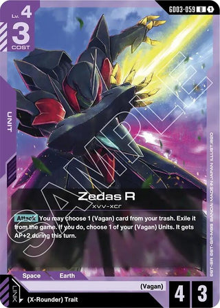 Image for Zedas R (GD03-059) (Steel Requiem) - Gundam Card Game