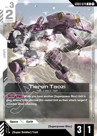 Image for Tieren Taozi (GD03-074) (Steel Requiem) - Gundam Card Game