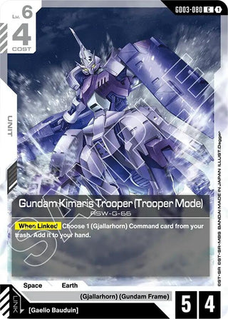 Image for Gundam Kimaris Trooper (Trooper Mode) (GD03-080) (Steel Requiem) - Gundam Card Game