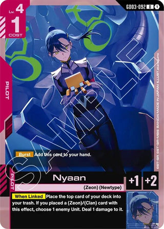 Image for Nyaan (GD03-092) (Steel Requiem) - Gundam Card Game