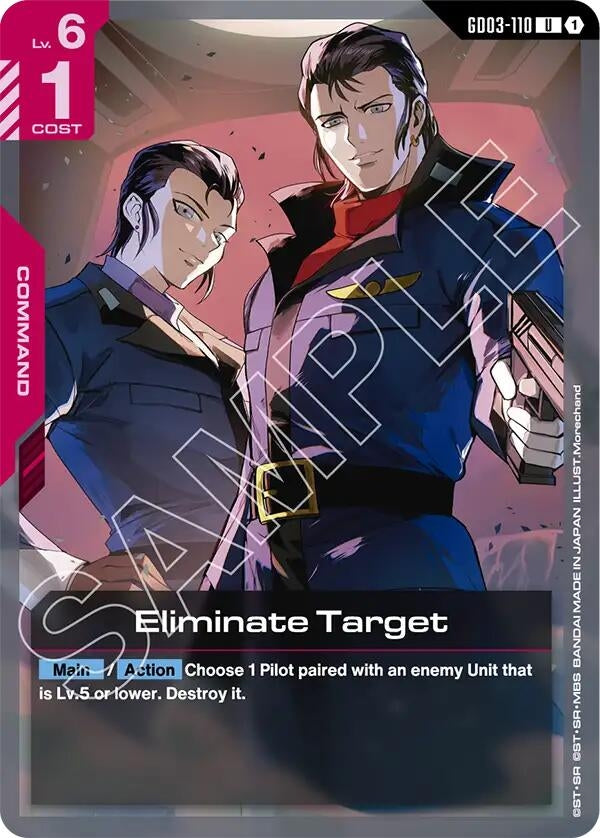 Image for Eliminate Target (GD03-110) (Steel Requiem) - Gundam Card Game