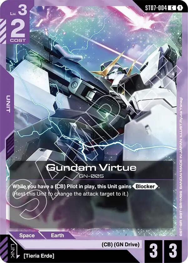 Image for Gundam Virtue (ST07-004) (ST07-004) (Starter Deck 07: Celestial Drive) - Gundam Card Game