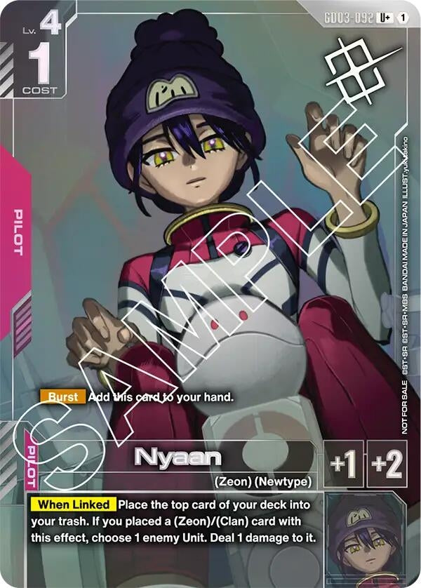 Image for Nyaan (Store Tournament Winner Pack 03) (GD03-092) (Gundam Promotional Cards) - Gundam Card Game