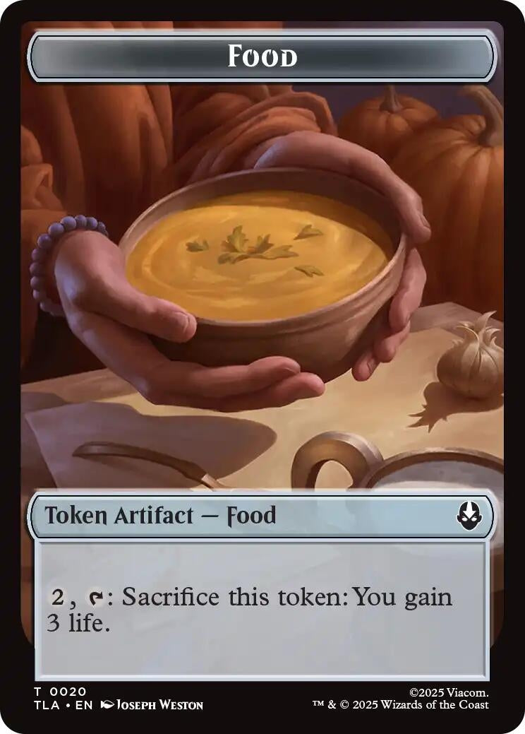 Image for Food (0020) // Ally (0007) Double-Sided Token (20 // 7) (Avatar: The Last Airbender) - Magic: The Gathering