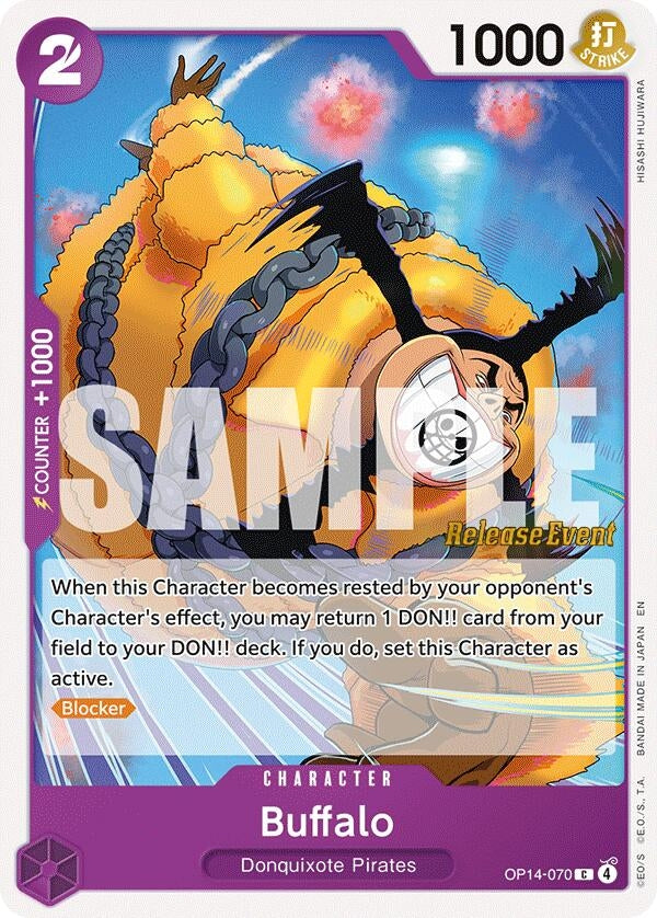 Image for Buffalo (OP14-070) (The Azure Sea's Seven Release Event Cards) - One Piece Card Game