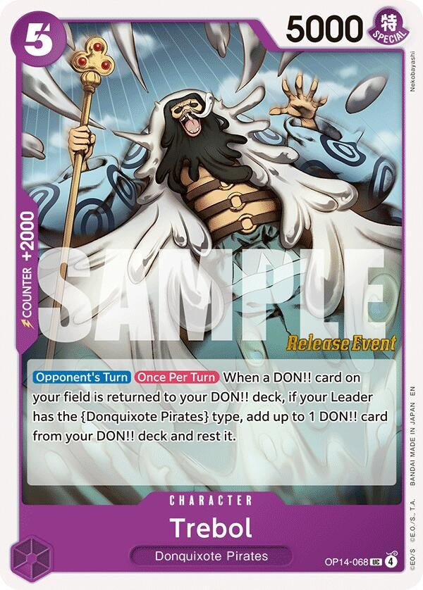 Image for Trebol (OP14-068) (The Azure Sea's Seven Release Event Cards) - One Piece Card Game