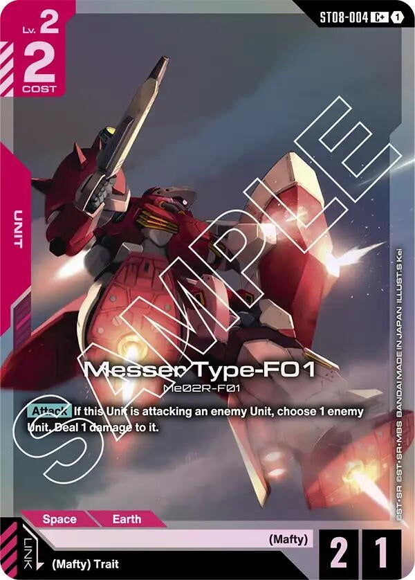 Image for Messer Type-F01 (C+) (ST08-004) (Starter Deck 08: Flash of Radiance) - Gundam Card Game