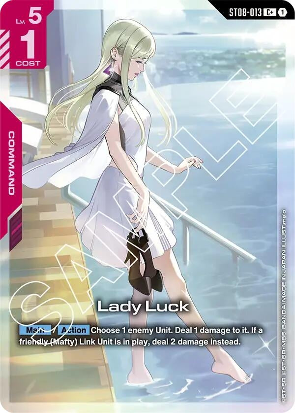 Image for Lady Luck (C+) (ST08-013) (Starter Deck 08: Flash of Radiance) - Gundam Card Game