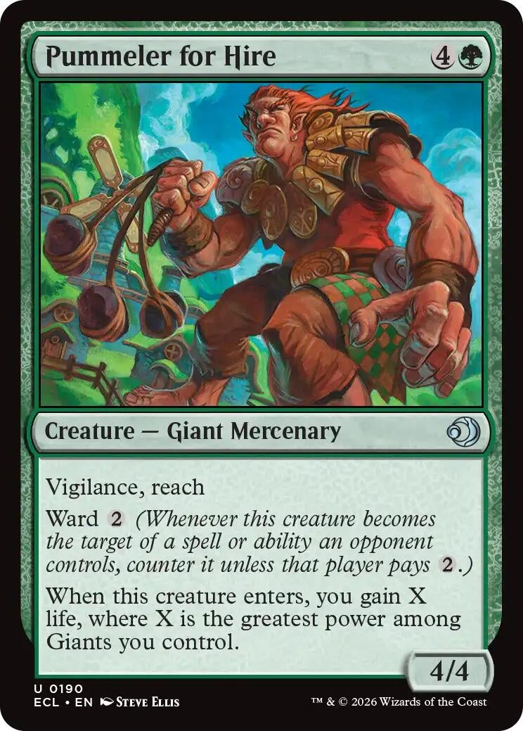 Image for Pummeler for Hire (190) (Lorwyn Eclipsed) - Magic: The Gathering