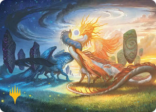 Image for Celestial Reunion Art Card (19/54) (Gold-Stamped Planeswalker Symbol) (19) (Lorwyn Eclipsed) - Magic: The Gathering