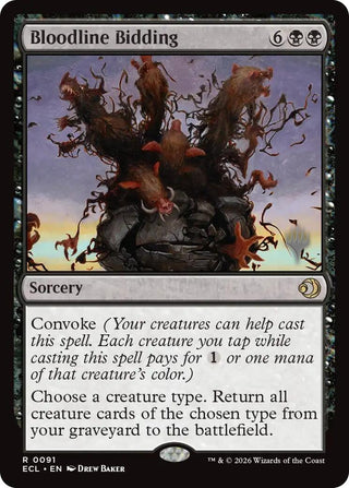 Image for Bloodline Bidding (91) (Lorwyn Eclipsed) - Magic: The Gathering