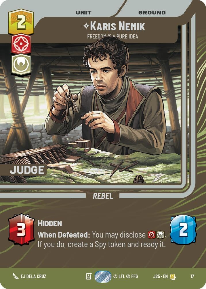 Image for Karis Nemik - Freedom is a Pure Idea (17) (Judge Promos) - Star Wars: Unlimited