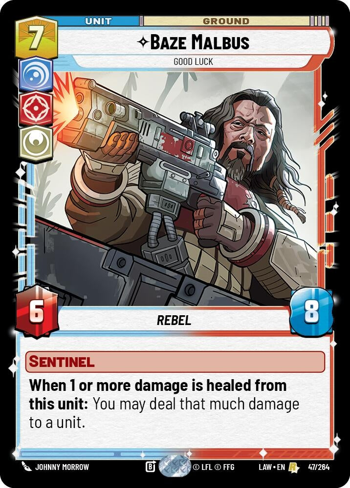 Image for Baze Malbus - Good Luck (47/264) (A Lawless Time) - Star Wars: Unlimited