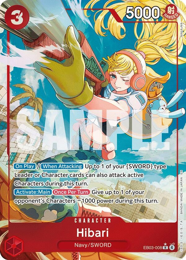 Image for Hibari (Alternate Art) (EB03-008) (Extra Booster: One Piece Heroines Edition) - One Piece Card Game