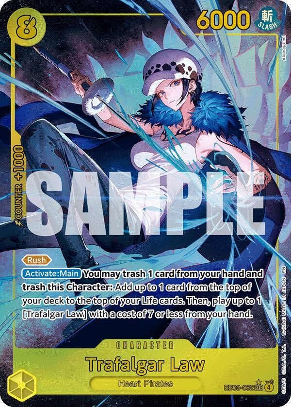 Image for Trafalgar Law (Alternate Art) (EB03-062) (Extra Booster: One Piece Heroines Edition) - One Piece Card Game