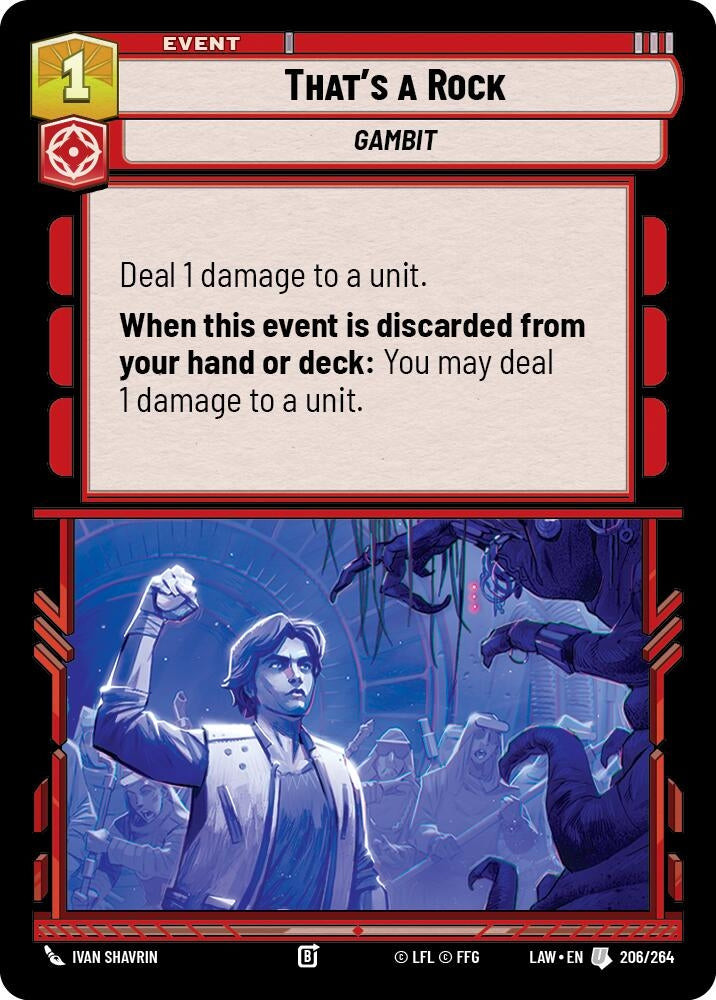 Image for That's a Rock (208/264) (A Lawless Time) - Star Wars: Unlimited