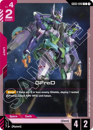 Image for GFreD (GD03-048) (GD03-048) (Steel Requiem) - Gundam Card Game