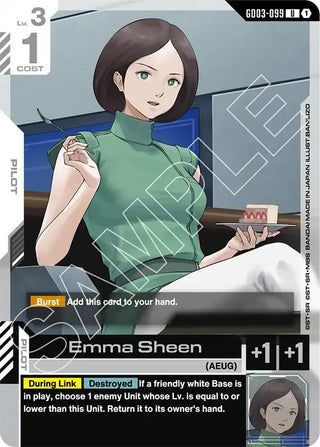Image for Emma Sheen (GD03-099) (Steel Requiem) - Gundam Card Game