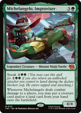 Image for Michelangelo, Improviser (119) (Teenage Mutant Ninja Turtles) - Magic: The Gathering