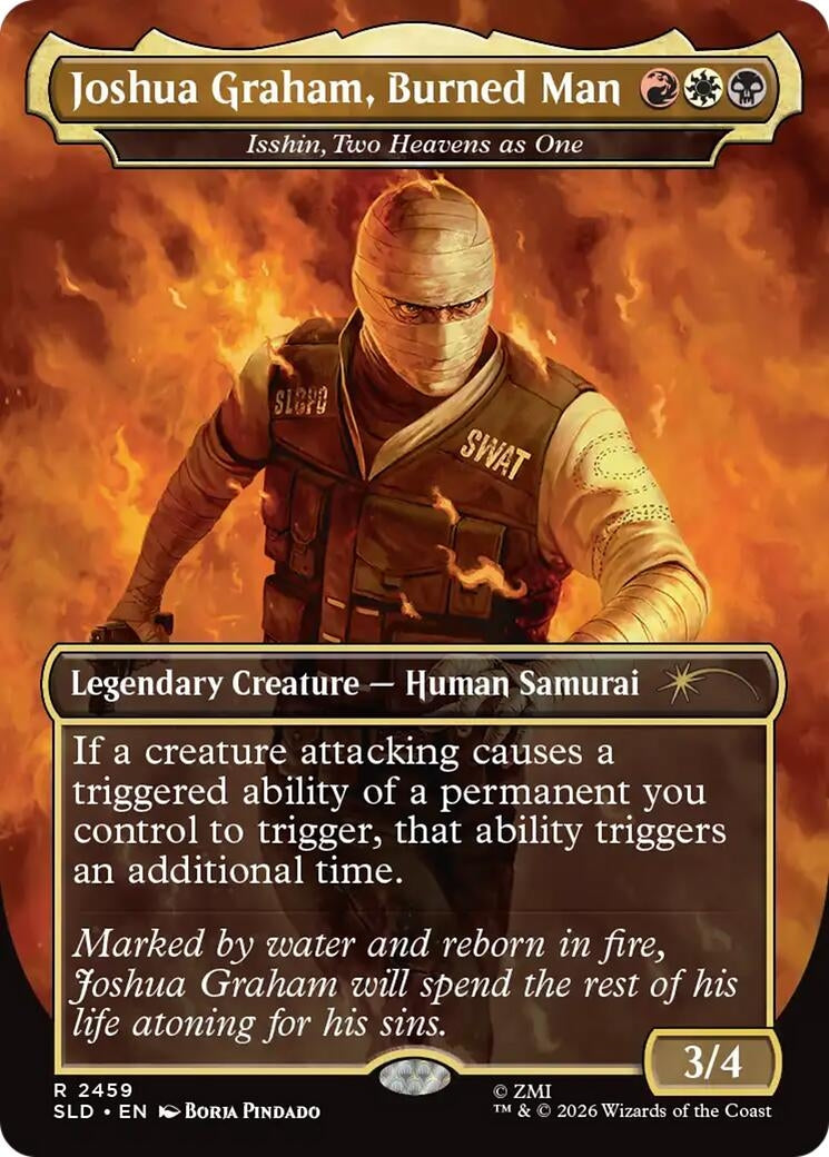 Image for Joshua Graham, Burned Man - Isshin, Two Heavens as One (2459) (Secret Lair Drop Series) - Magic: The Gathering