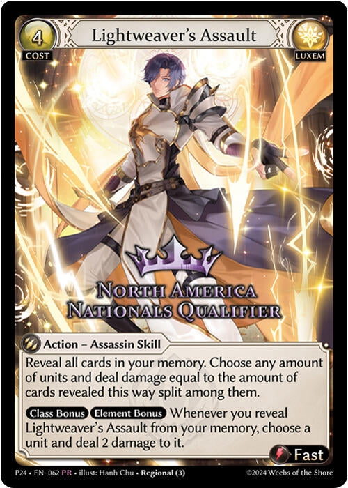 Image for Lightweaver's Assault (North America Nationals Qualifier) (062) (Promotional Cards) - Grand Archive TCG