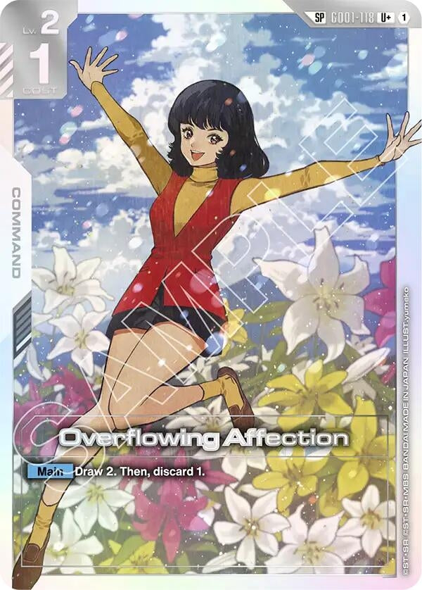 Image for Overflowing Affection (SP) (U+) (GD01-118) (Steel Requiem) - Gundam Card Game