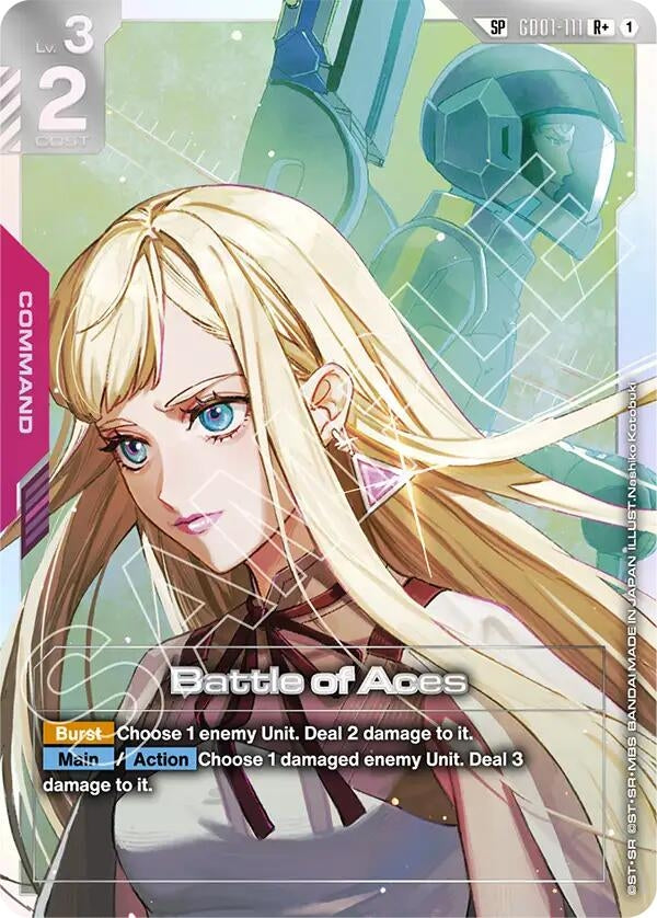 Image for Battle of Aces (SP) (R+) (GD01-111) (Steel Requiem) - Gundam Card Game