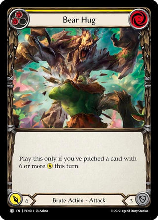Image for Bear Hug (Yellow) (PEN013) (Compendium of Rathe) - Flesh and Blood TCG