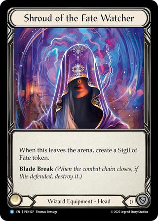 Image for Shroud Of The Fate Watcher (PEN107) (Compendium of Rathe) - Flesh and Blood TCG