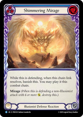 Image for Shimmering Mirage (Blue) (PEN129) (Compendium of Rathe) - Flesh and Blood TCG