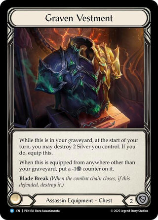 Image for Graven Vestment (PEN138) (Compendium of Rathe) - Flesh and Blood TCG