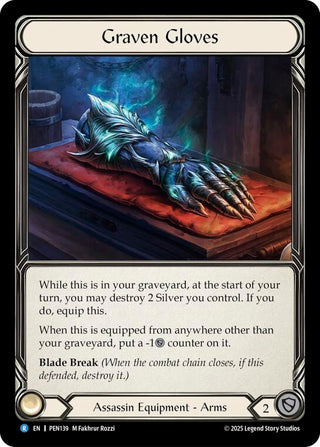 Image for Graven Gloves (PEN139) (Compendium of Rathe) - Flesh and Blood TCG