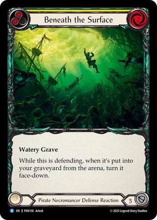 Image for Beneath The Surface (Yellow) (PEN158) (Compendium of Rathe) - Flesh and Blood TCG