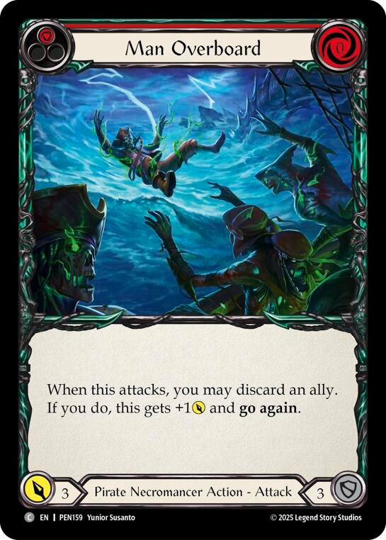 Image for Man Overboard (Red) (PEN159) (Compendium of Rathe) - Flesh and Blood TCG