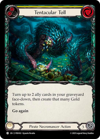 Image for Tentacular Toll (Yellow) (PEN163) (Compendium of Rathe) - Flesh and Blood TCG