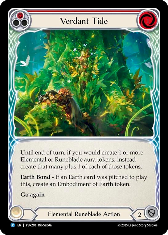 Image for Verdant Tide (Red) (PEN203) (Compendium of Rathe) - Flesh and Blood TCG
