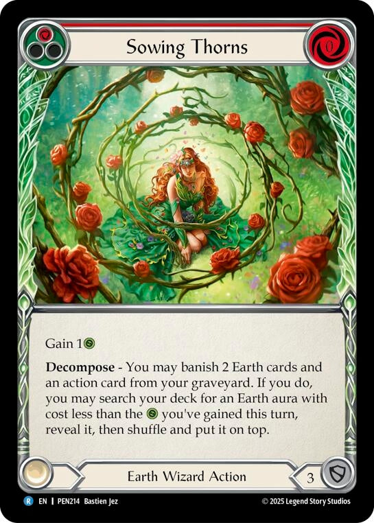 Image for Sowing Thorns (Red) (PEN214) (Compendium of Rathe) - Flesh and Blood TCG