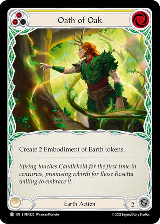 Image for Oath Of Oak (Yellow) (PEN220) (Compendium of Rathe) - Flesh and Blood TCG
