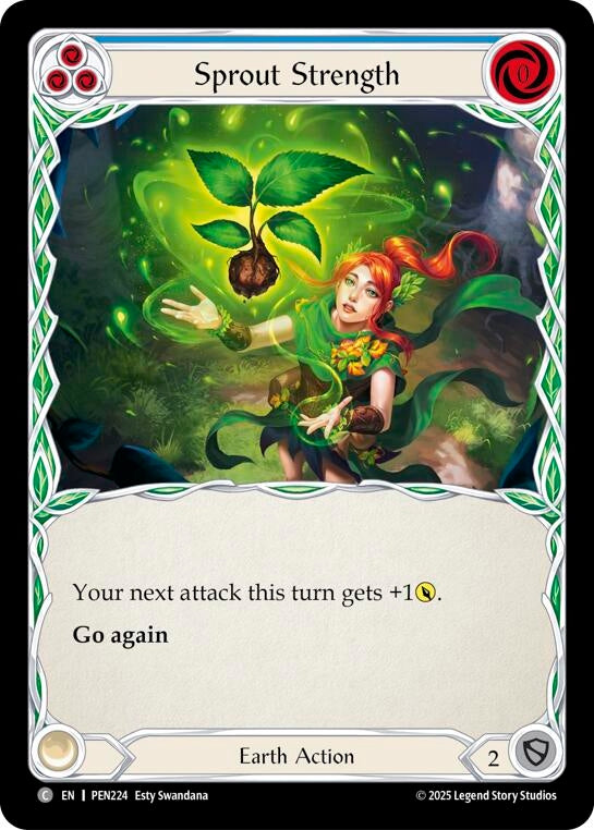 Image for Sprout Strength (Blue) (PEN224) (Compendium of Rathe) - Flesh and Blood TCG