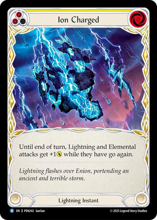 Image for Ion Charged (Yellow) (PEN242) (Compendium of Rathe) - Flesh and Blood TCG