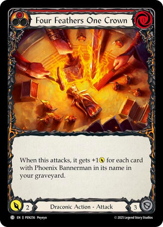 Image for Four Feathers One Crown (Red) (PEN256) (Compendium of Rathe) - Flesh and Blood TCG