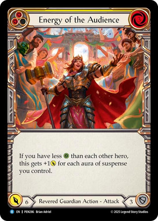Image for Energy Of The Audience (Yellow) (PEN286) (Compendium of Rathe) - Flesh and Blood TCG
