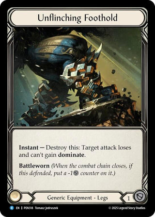 Image for Unflinching Foothold (PEN318) (Compendium of Rathe) - Flesh and Blood TCG