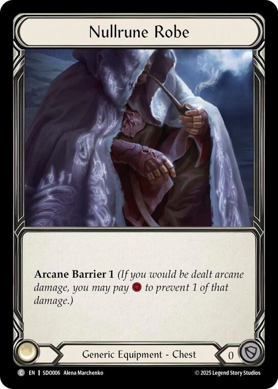 Image for Nullrune Robe (SDO006) (SDO006) (Silver Age Chapter 2) - Flesh and Blood TCG
