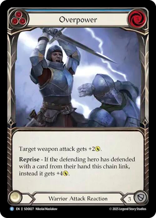 Image for Overpower (Blue) (SDO027) (Silver Age Chapter 2) - Flesh and Blood TCG
